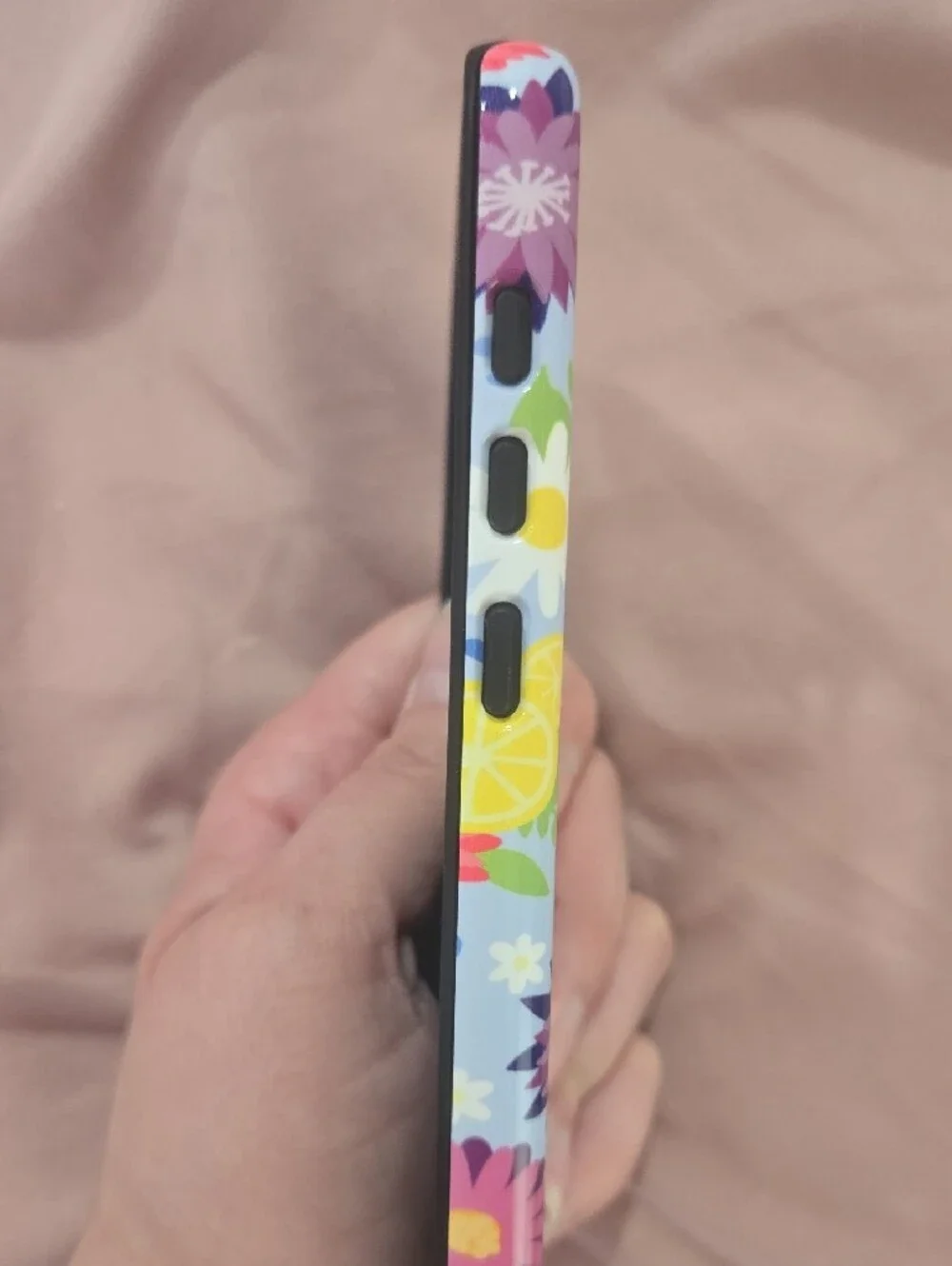 Floral Lemon Pattern Phone Case - Blue